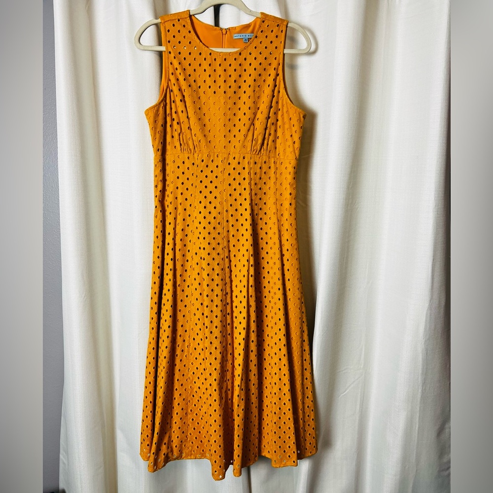 Mustard yellow Antonio Melani dress in a size 10.